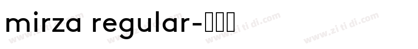mirza regular字体转换